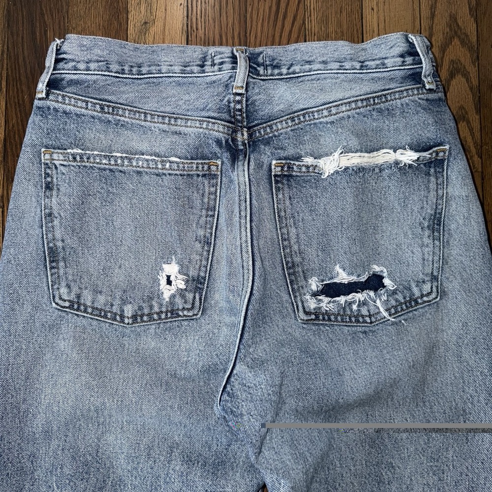 Agolde Women's 90's Jean Loose Fit Ripped Denim Size 26 - Picture 7 of 16